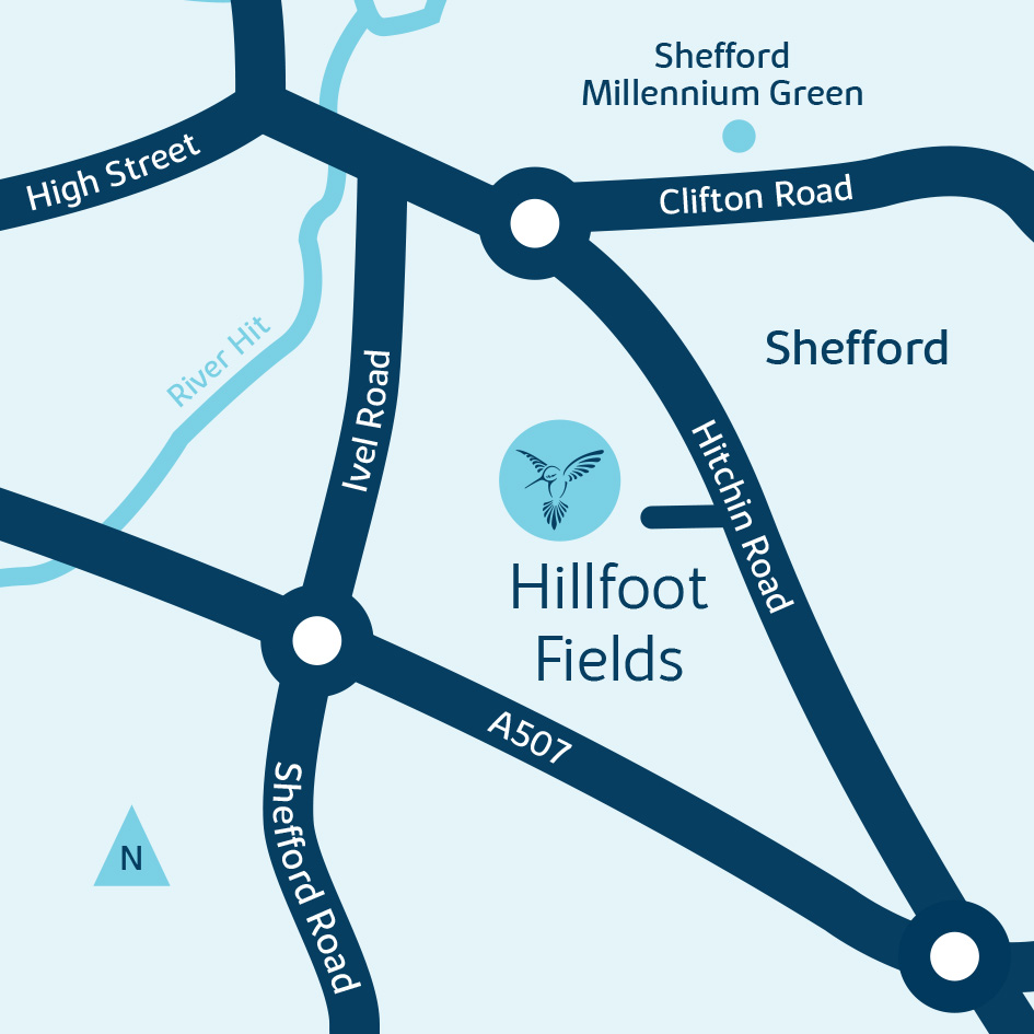 Development map for hillfoot fields